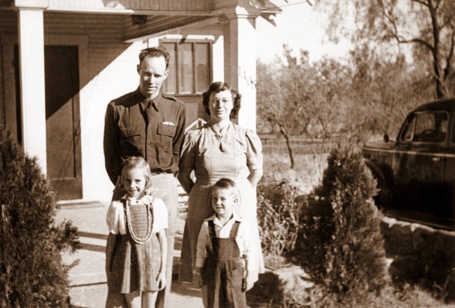 Herman, Cleo, Frances and Fred in Sweetwater, TX, 1941